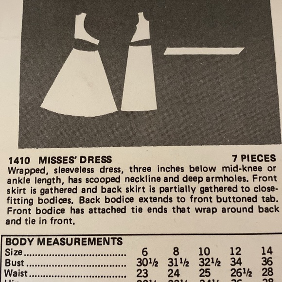 VTG ‘70s Vogue Carol Horn UNCUT Pattern - Picture 7 of 8